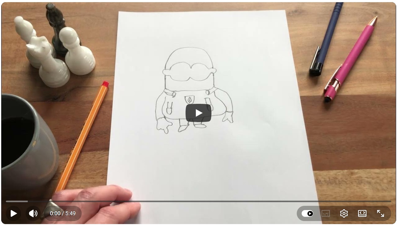 Hoe stap voor stap een Minion tekenen screenshot