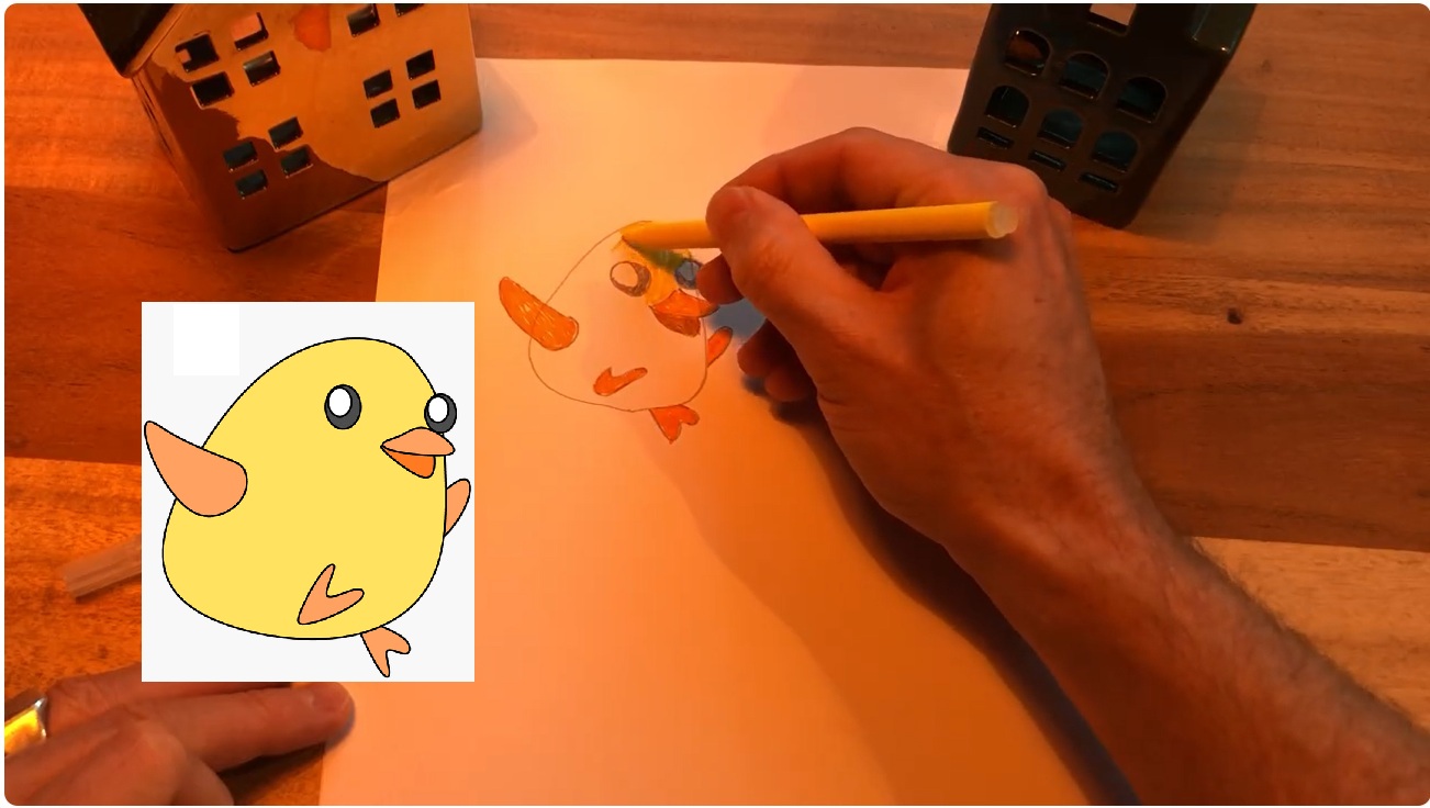 Hoe stap voor stap een kuiken tekenen thumbnail