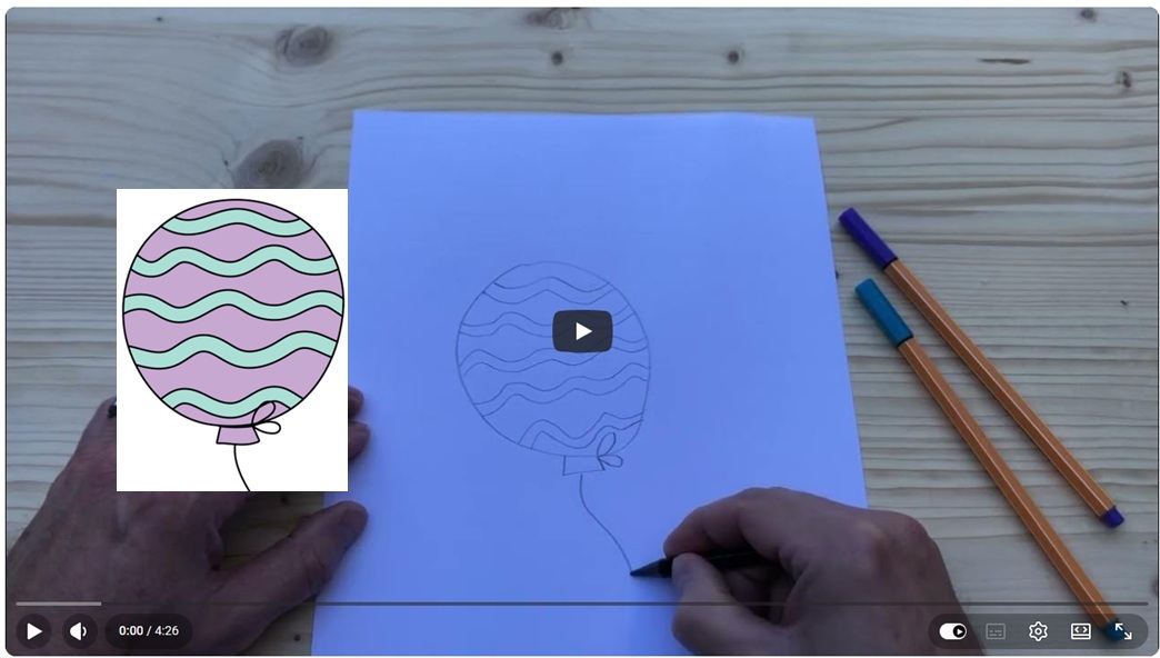 Hoe stap voor stap een ballon tekenen thumbnail