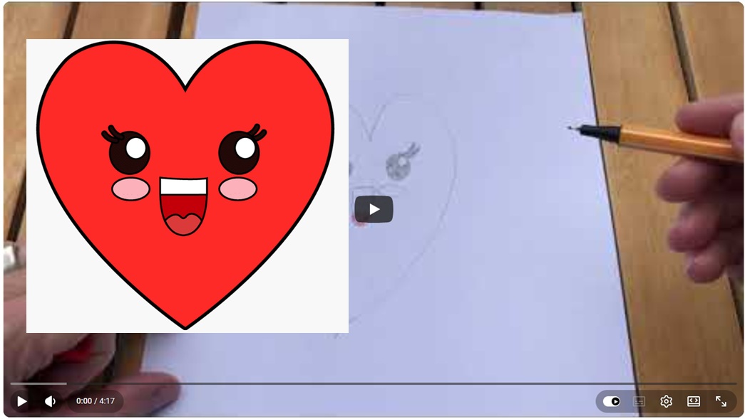 Hoe stap voor stap een hart tekenen thumbnail