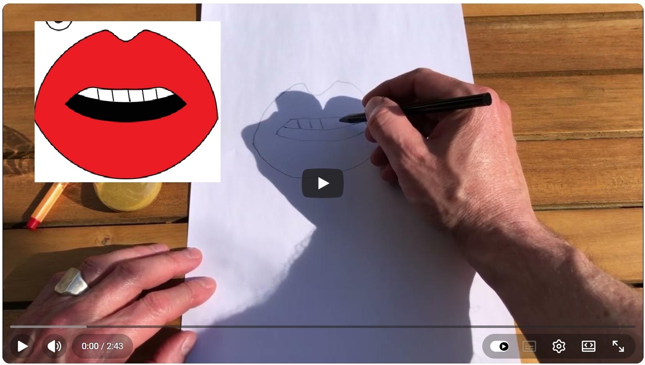 Hoe stap voor stap lippen tekenen thumbnail